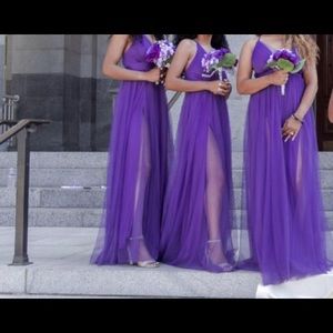 3- purple maxi dresses size small
